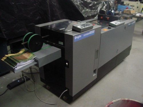 DUPLO 4000 AUTOMATED DIGITAL BOOKLET SYSTEM DUPLO