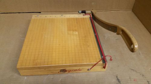 Angento 12 inch no. 1132 vintage paper cutter guillotine manual style used for sale