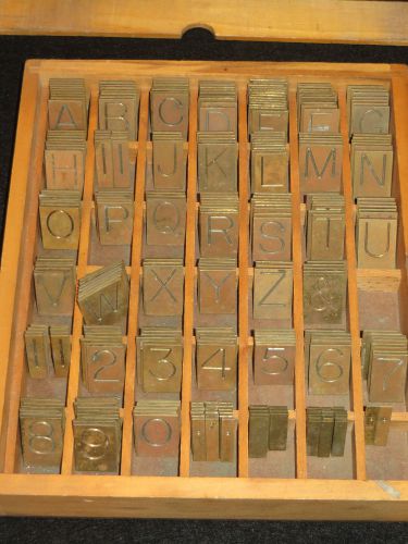 George Gorton Pantograph Machine Brass Engraving Font Templates 287 Pcs Letter #