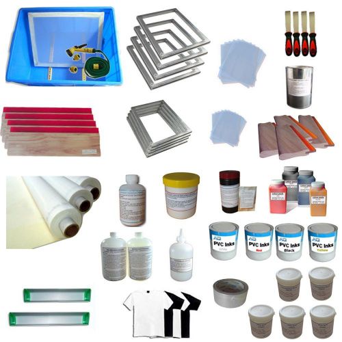 Four Color Silk Screen Printing Full Set Supply Material Kit Washout Tank 006532