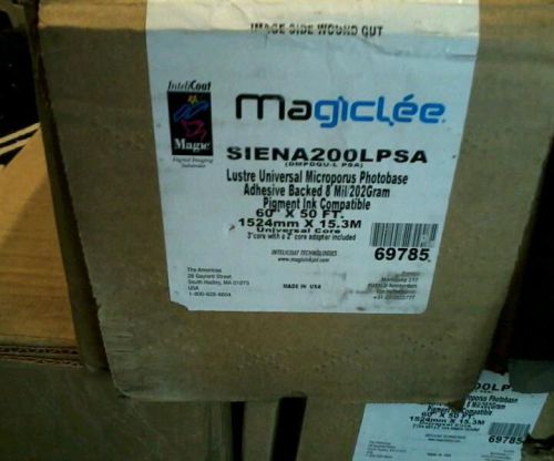 5 rolls 60&#034; x 50 ft. Magiclee  SIENA 200L PSA  adhesive back  photobase paper