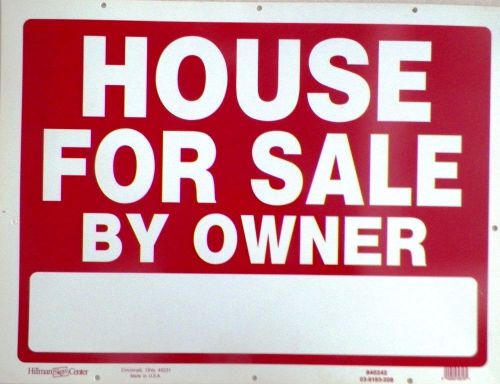 Hillman 18&#034; x 24&#034; plastic house for sale by owner signs double-sided for sale
