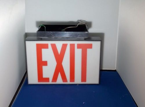 Red Exit Sign for office. Used fully fnctional
