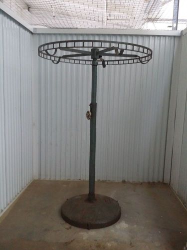 Vintage bishop coat clothing stand industrial dry cleaners sorting rack for sale