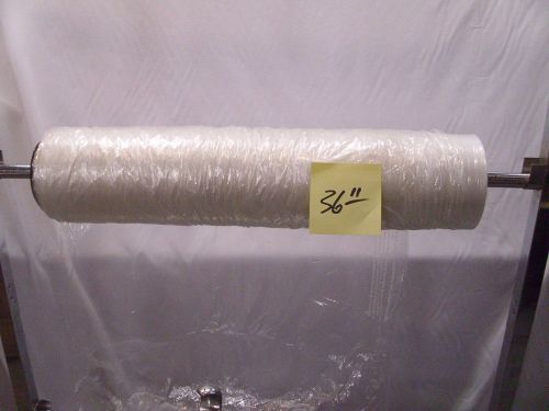 Opened Roll of 200 Dry Cleaning Clear 20&#034; x 36&#034; Poly Garment Bags for Jack Rack