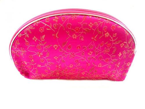 1 Set 5 Pcs Matching  Chinese  Pouch, for Cosmetic, Coin &amp; Jewelry, Pink