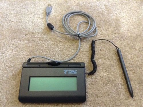 Topaz signature pad t-l460-hsbc siglite lcd 1x5 hid-usb - used / tested for sale