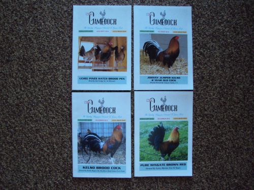 Lot of 4 diff. Gamefowl - The Gamecock - 2012 - Book / Magazine game chicken