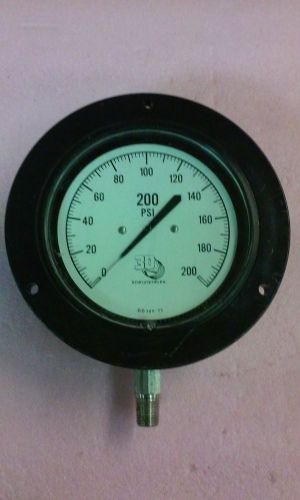 3D Instruments Inc DD 504-25 Pressure Gauge 200 PSI Bottom Connect
