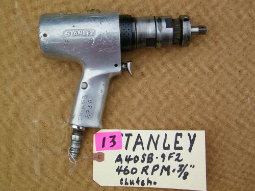 STANLEY - PNEUMATIC NUTRUNNER WRENCH - A40SB-9F2, USED, 3/8&#034;