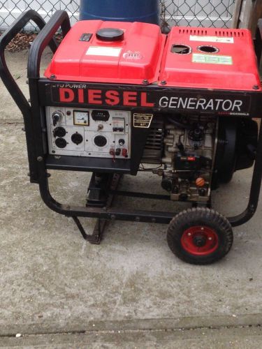 Etq dg5500le diesel generator w/electric start for sale