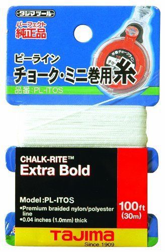 Tajima PL-ITOS Chalk-Rite Premium Grade Ultra Thin Nylon Line  0.5 mm Thick by 1