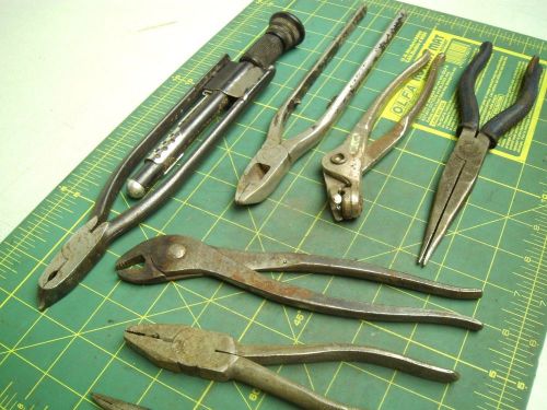 MISC PLIERS NEEDLE NOSE SAFETY WIRE (LOT OF 7) #57225