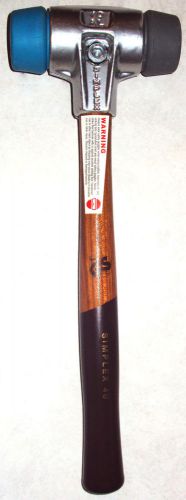 HALDER SIMPLEX Mallet 3013 040 Thermo Plastic TPE 40mm Hammer Wooden Handle NEW