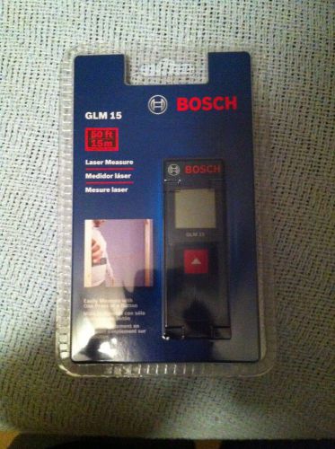 Bosch GLM 15 Laser Distance Measurer 50&#039; range (FREE SHIPPING)
