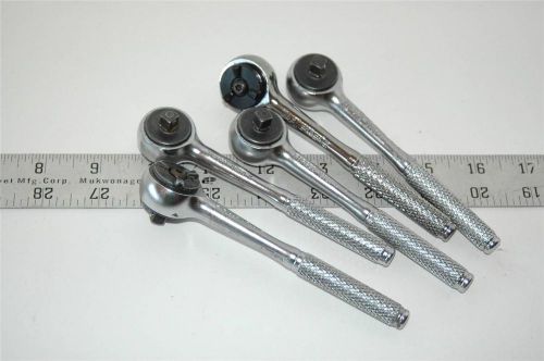 5 Allen 1/4&#039;&#039; Ratchets Aviation Tool Exc Cond