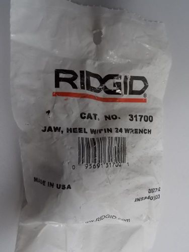 GENUINE RIDGID 31700 JAW HEEL WITH PIN FOR 24&#034; RIDGID PIPE WRENCH NEW