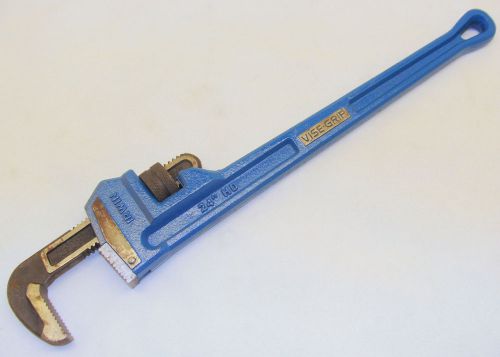 IRWIN 274104 PIPE WRENCH 24&#034; HEAVY DUTY CAST IRON VISE GRIP USED SOLD AS IS