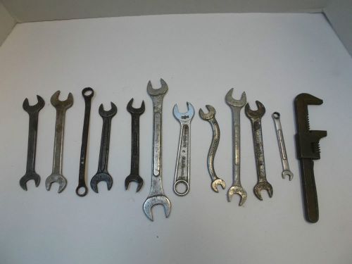 Lot Of 12 Used Wrenches, Various Brands