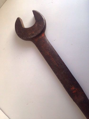VINTAGE WILLIAMS 1-1/16&#034; SPUD WRENCH 17&#034; LONG IRONWORKER TOOL STEAMPUNK