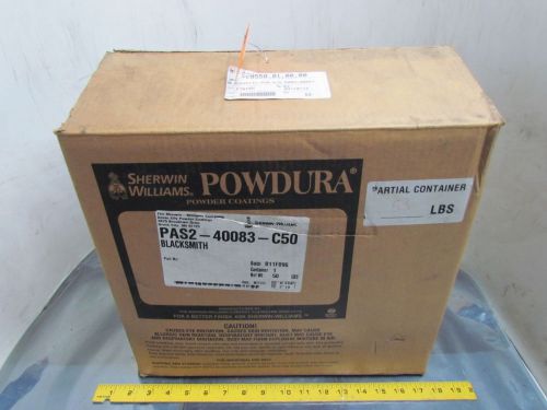 Sherwin williams powder coat blacksmith 43 lbs of material batch no b11f096 for sale