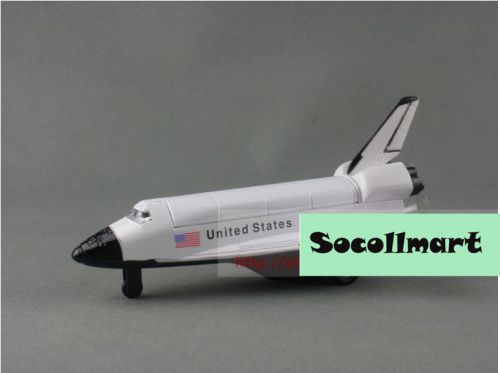 NASA discovery alloy aircraft model toy with sound and light back zol