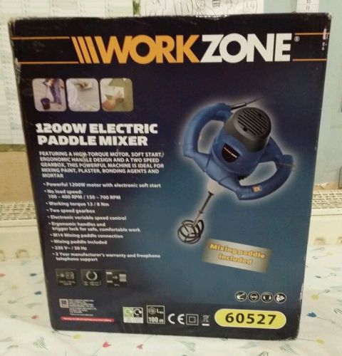 Workzone 1200w electric paddle mixer
