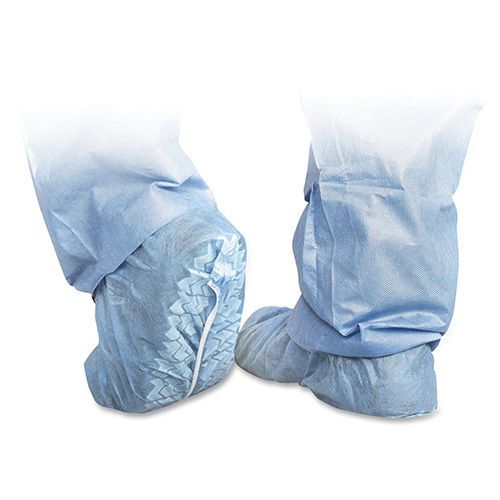 Medline Scrub Shoe Cover X-Large Skid-Resistant 100/BX BE. Sold as Box of 100