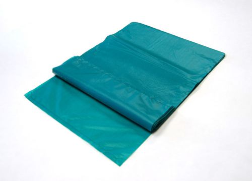 2 case 2000 teal plastic merchandise shopping bags 10x13 in disp suffocation for sale