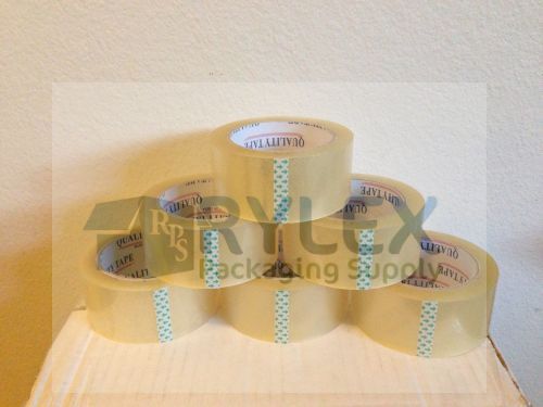 (12) Rolls of Clear 1.8Mil Carton Sealing Packing Tape 2 X 110
