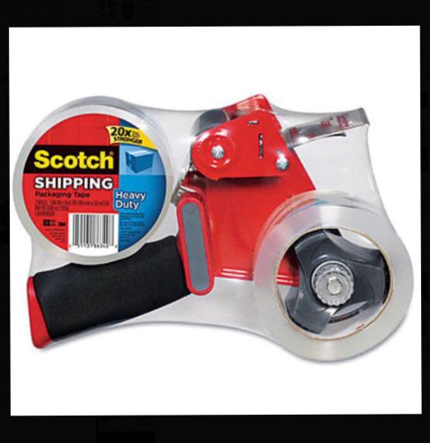 Scotch Packaging Tape Dispenser w/2Rolls of Tape, Great for Holiday Shipping.