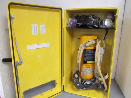 Scott  30 minute self contained breathing apparatus kit w/encon wall cabinet for sale