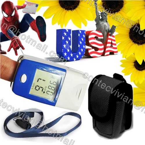 Us shipping usps new fingertip finger pulse oximeter spo2 pr lcd monitor cms50b for sale