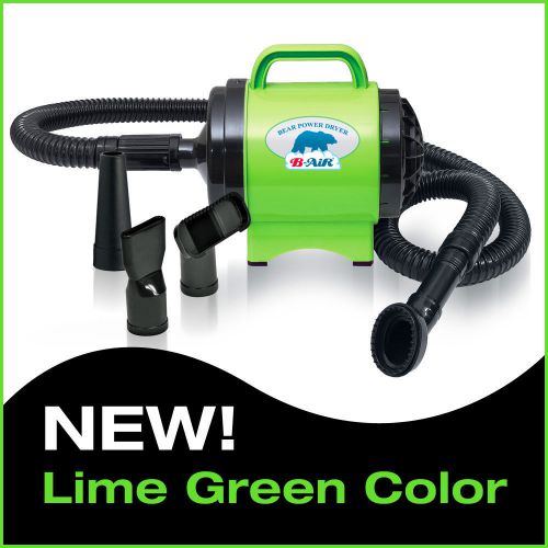 NEW! B-AIR Bear Power Dryer BPD-1 Dog Grooming Pet Dryer Lime Green Color