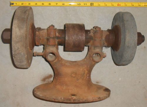 antique grinder flat belt drive hit miss engine maytag Briggs etc