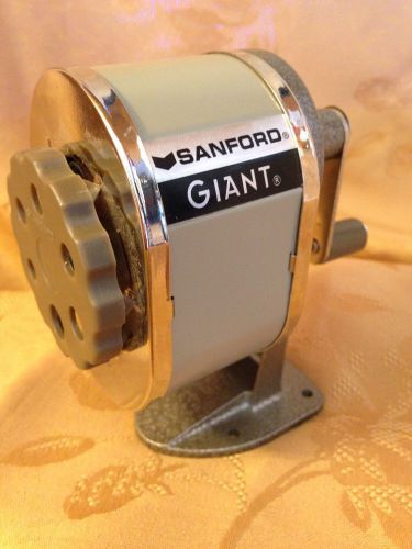 Sanford Giant Table or Wall-Mount Manual Pencil Sharpener, Gray/Tan #51131CX