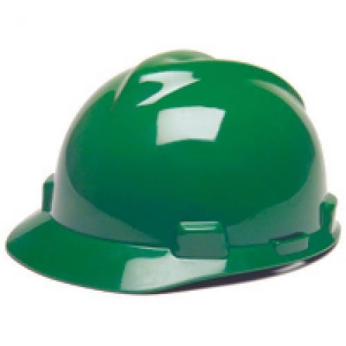 Msa safety works green hard hat cap style 463946 for sale