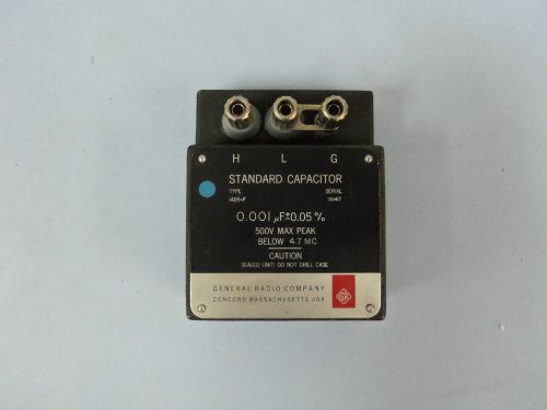 General Radio 1409-F 0.001 micro farad Standard Capacitor AD
