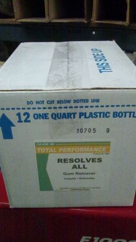 Flo-Kem #5450 Resolves All Gum Remover, Quart Size (12 Bottles)