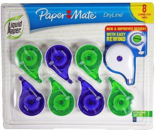Paper Mate Dryline Correction Tape 8-Count