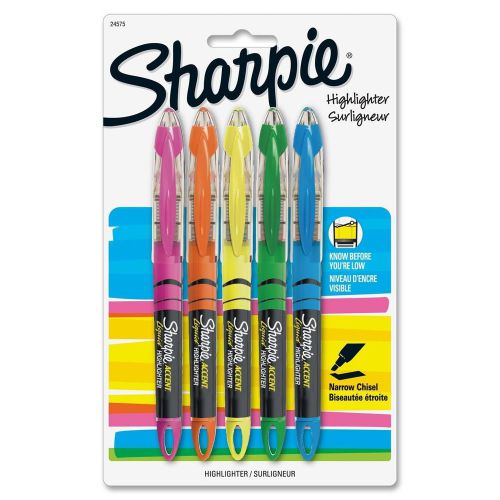 Sharpie Accent Liquid Pen-Style Highlighters, 5 Colored Highlighters(24575PP)