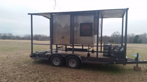 Ole Hickory smoker with covered trailer