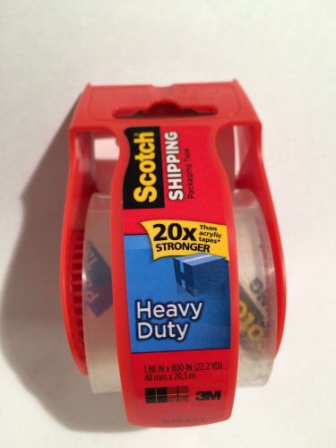 Scotch Heavy Duty Packaging Tape, 1.88 Inches x 800 Inches, 1 Roll (142)