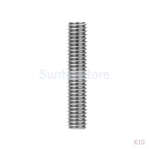 10pc m6x30mm nozzle throat stainless steel for reprap 3d printer extruder 1.75mm for sale