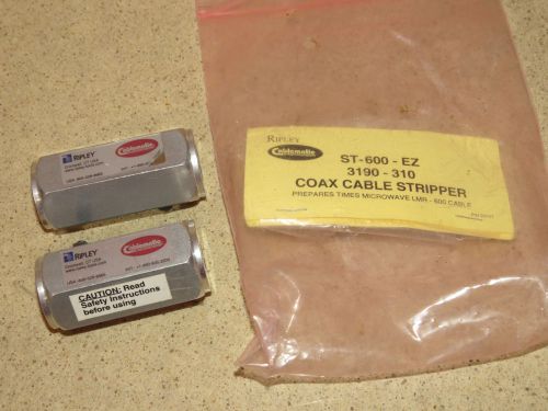 ^^ CONNECTOR LOT # 11  (2 PIECES)-  RIPLEY COAX CABLE STRIPPERS ST-600-EX