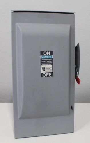 SIEMENS Fusible General Duty Safety Switch Disconect 3R CAT GF324NR 240V 200 amp