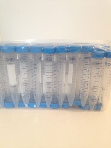 Bd falcon conical bottom centrifuge tubes, polypropylene, sterile,corning®,15 ml for sale