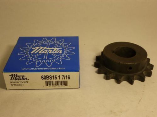137992 New In Box, Martin 60BS15-1-7/16 Sprocket #60 15T 1-7/16&#034; Bore