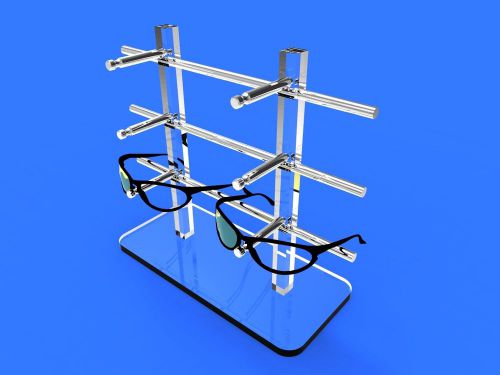 7183 Display, Countertop Desktop Reading Glasses Optical Clear acrylic rack 7183