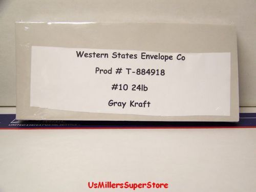 #10 Gray Kraft Envelope 50 ct by Western States Co
